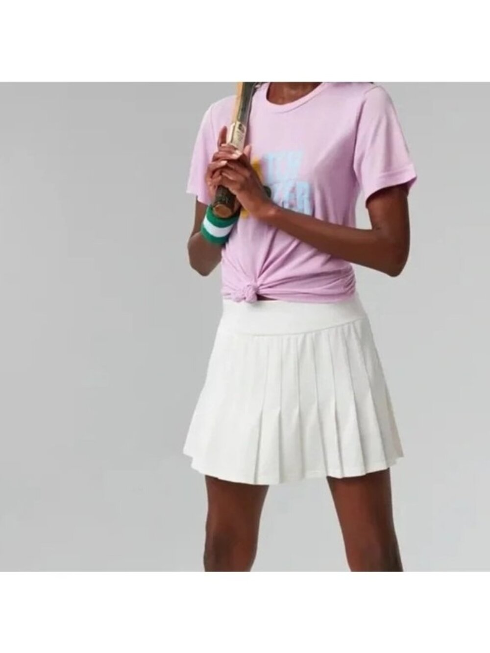 Tuckernuck White & Fresh Buds Tennis Skirt NWT S